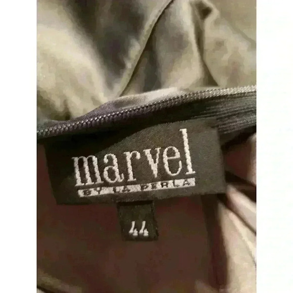 Vintage La Perla Black Silk Dress Sheer Lace Top Beaded Marvel Nighty Slip sz S - Picture 3 of 11